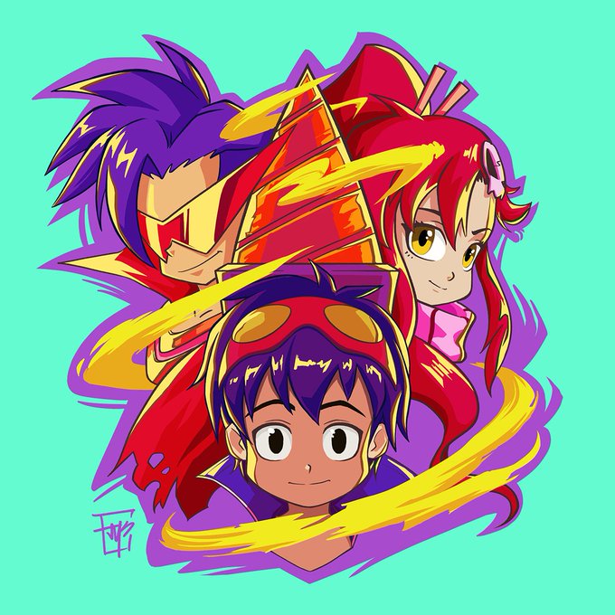 Gurren Lagann Trio Sticker
