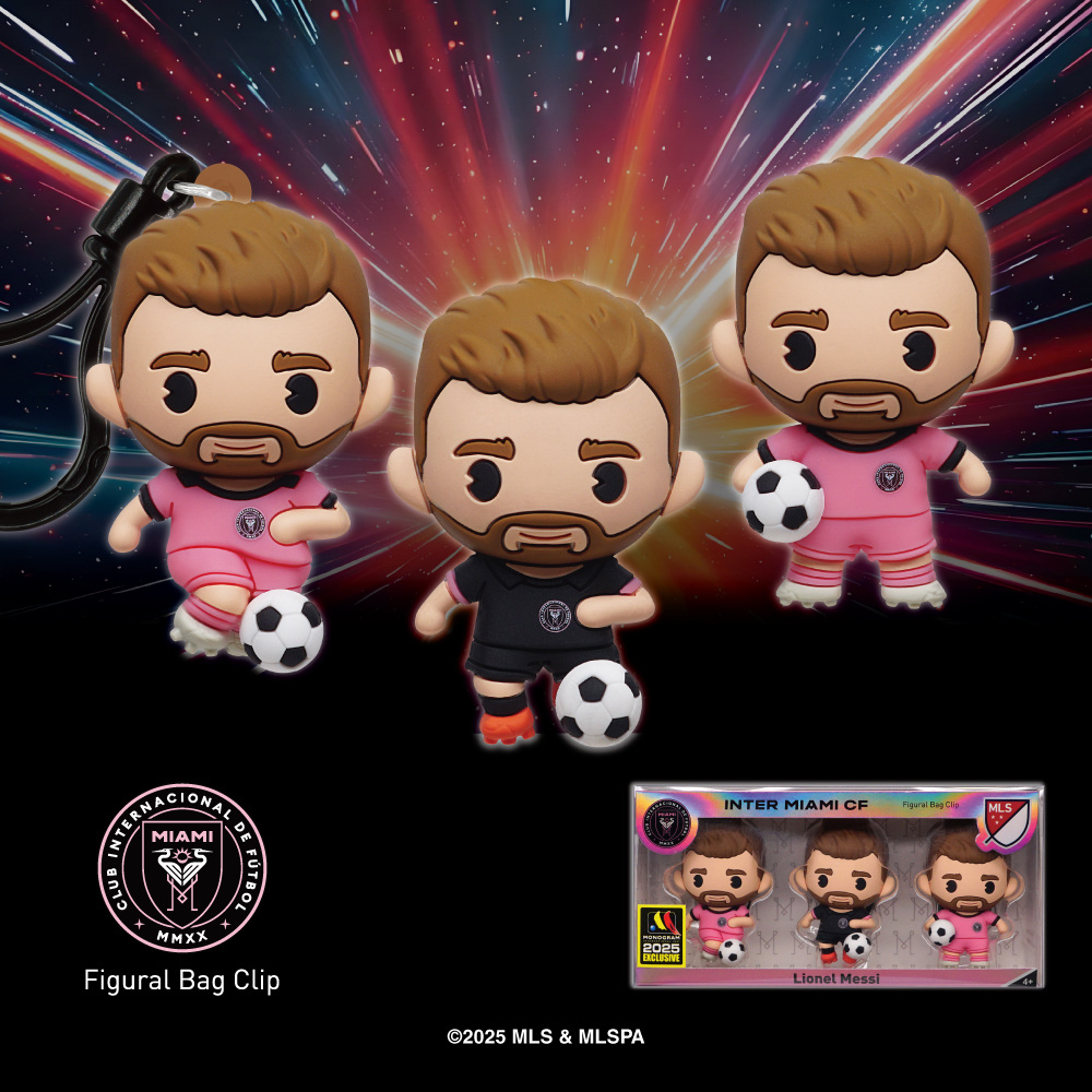 MLS Messi 3D Foam Bag Clip 3 PC Set
