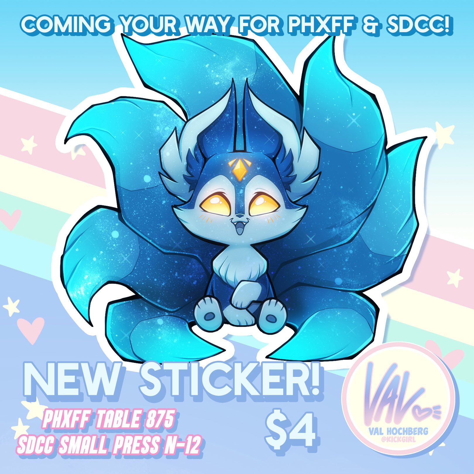 Alonan Ninetails Chibi Sticker