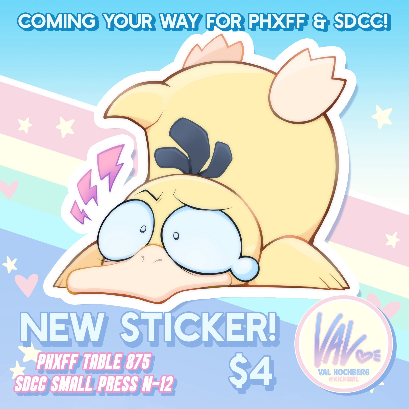 Psyduck Chibi Sticker