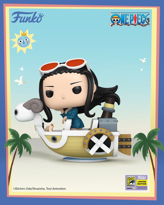 One Piece Nico Robin with Mini Merry II - POP! Rides