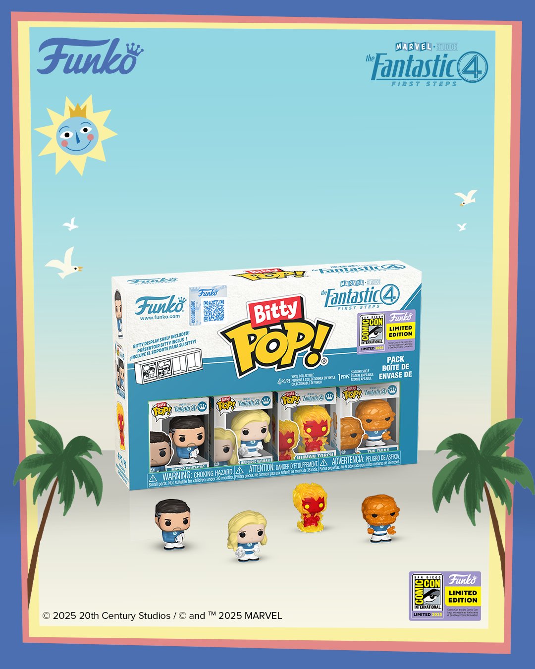 The Fantastic Four: First Steps Bitty Pop! 4-Pack
