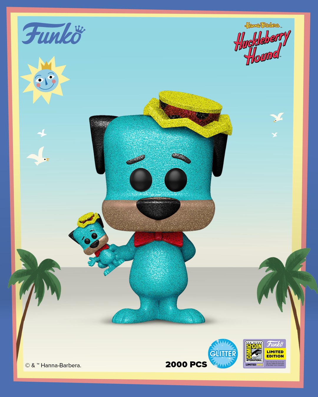 Huckleberry Hound with Glitter