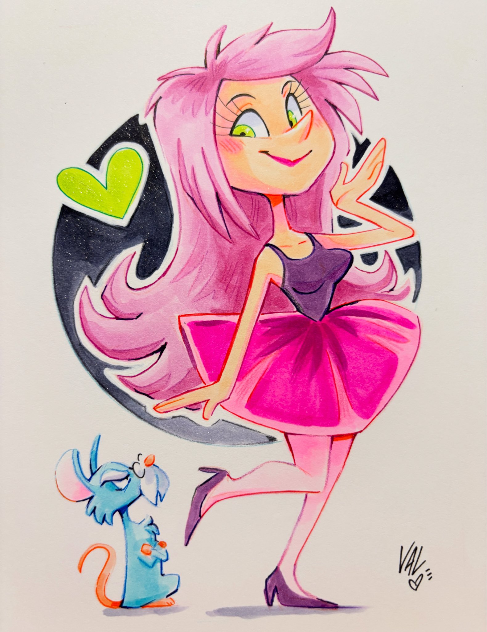 Mad Madam Mim Orginal Mini Artwork