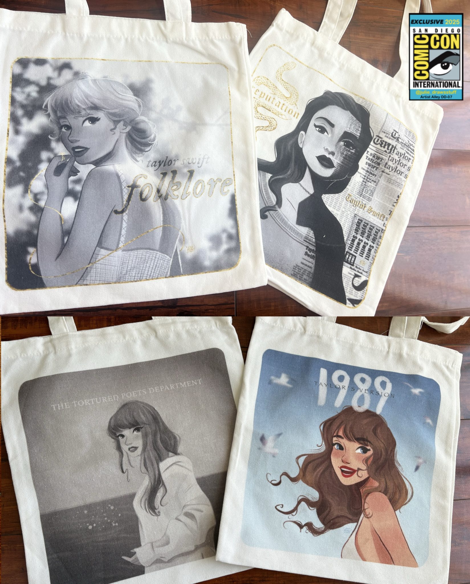 Lover Album Cover Artwork Tote - SDCC Gold Edition