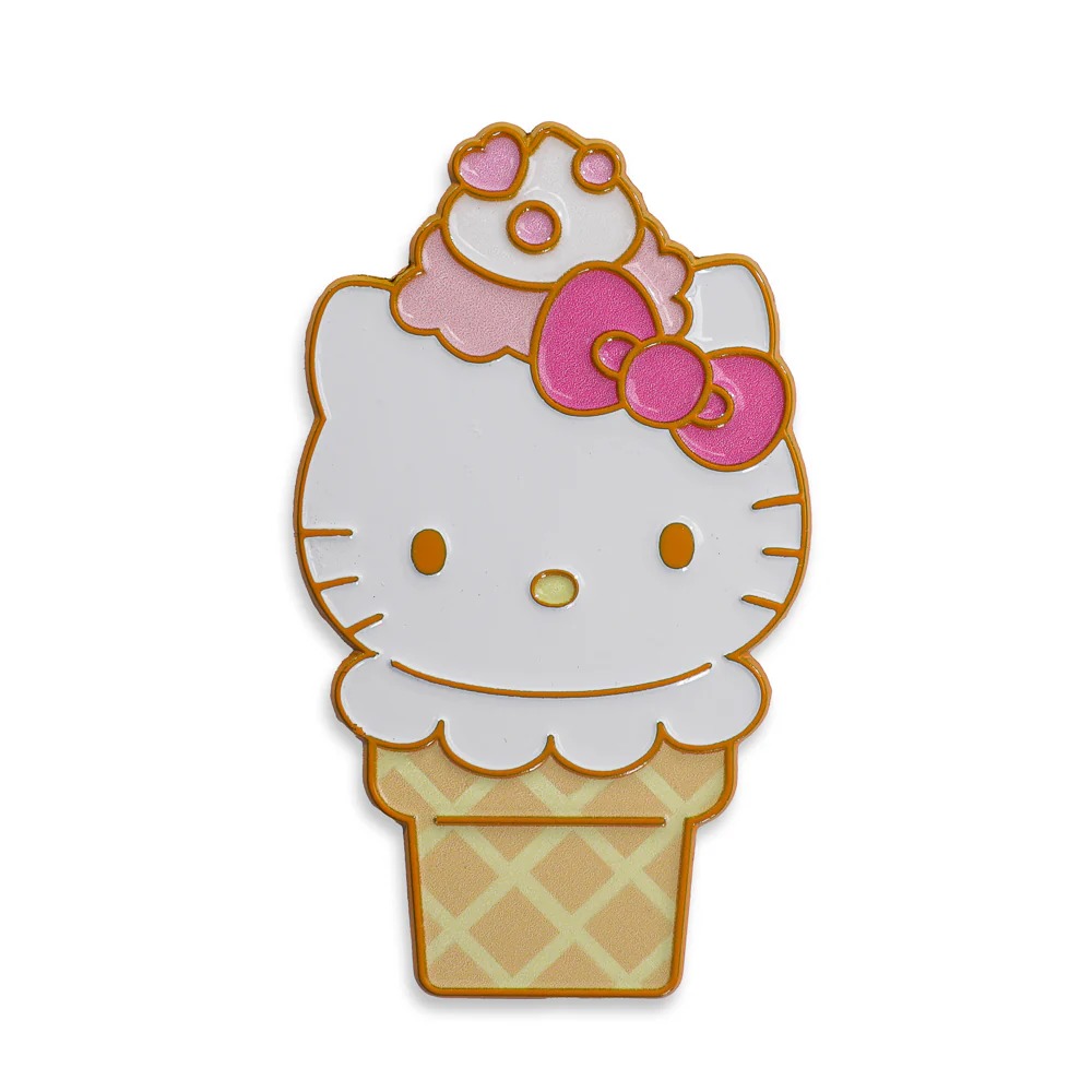 Hello Kitty® Ice Cream Cone Pin – Vanilla with Strawberry Edition