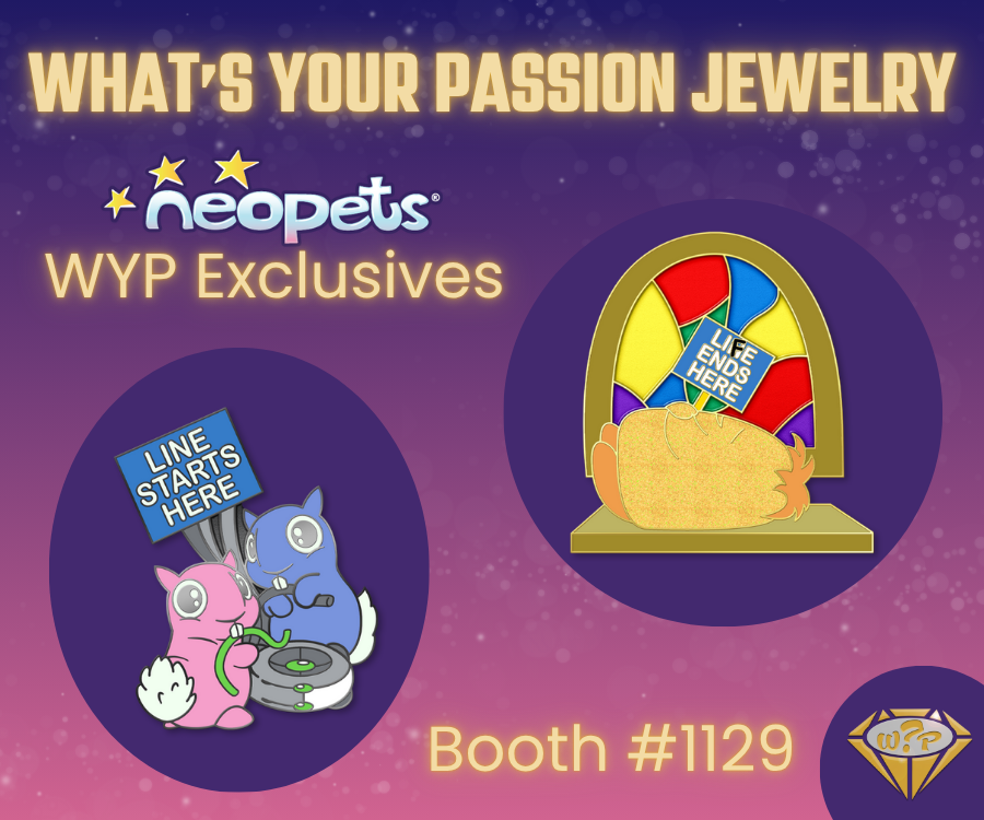 SDCC Exclusive Neopets Line Ends Here Pin