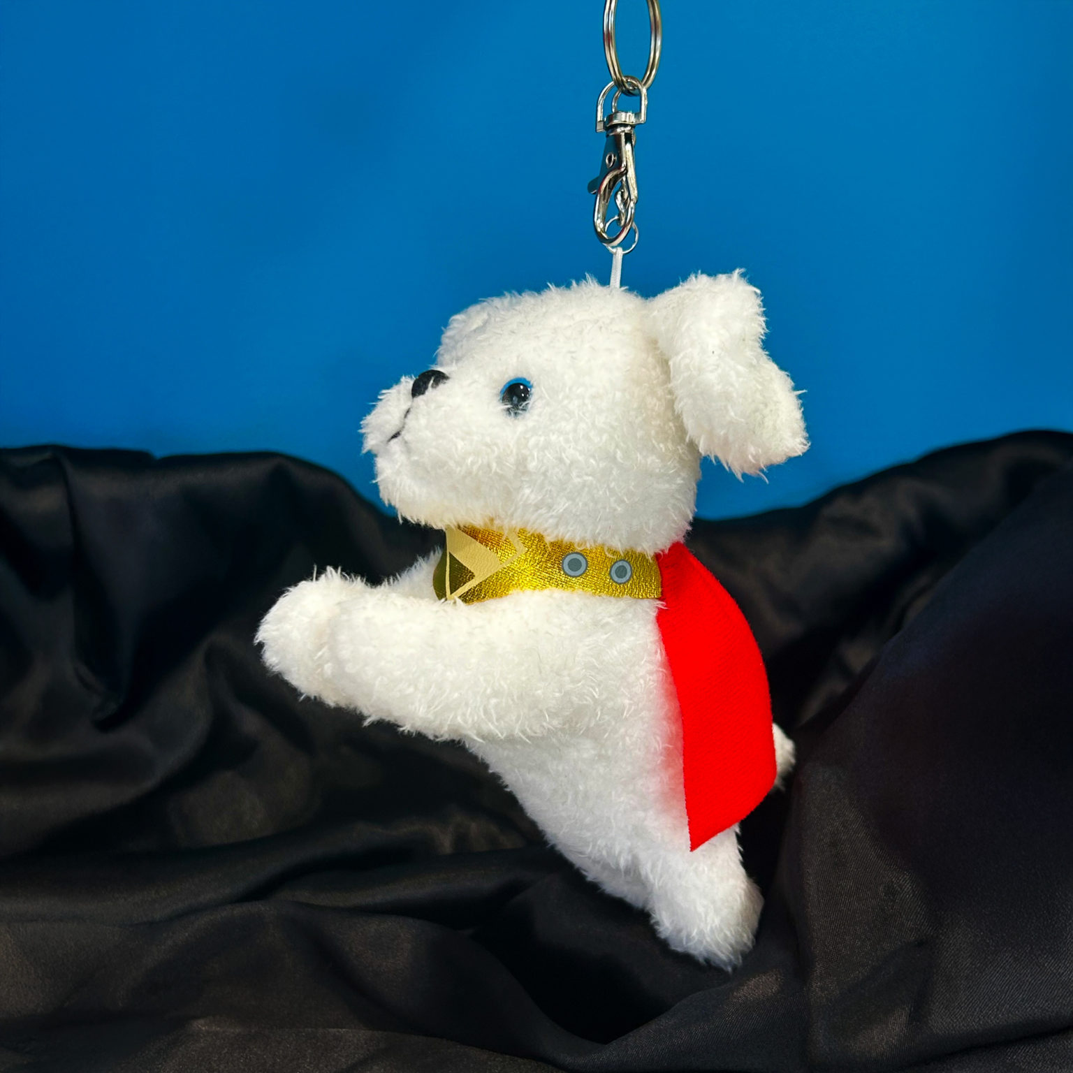 Superman Flying Krypto Plush Keychain