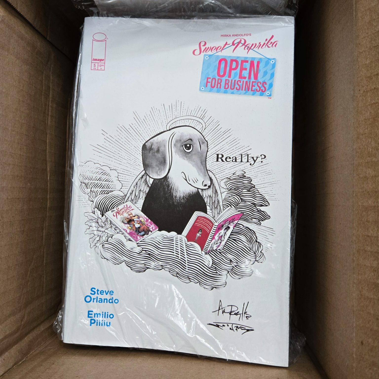 Sweet Paprika: Open for Business Variant Cover - Doodled Version