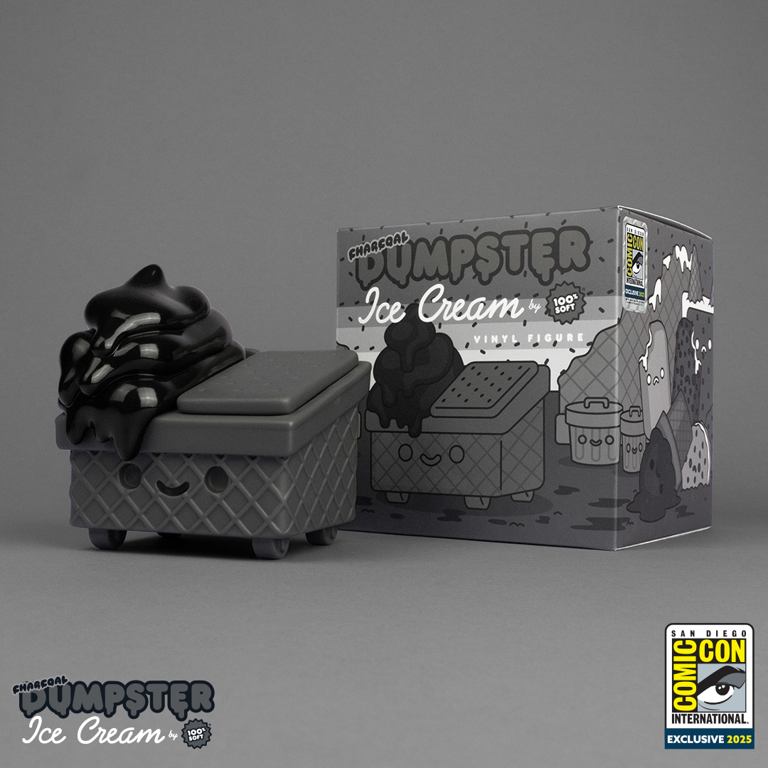 Charcoal Ice Cream Dumpster Vinyl Figure
