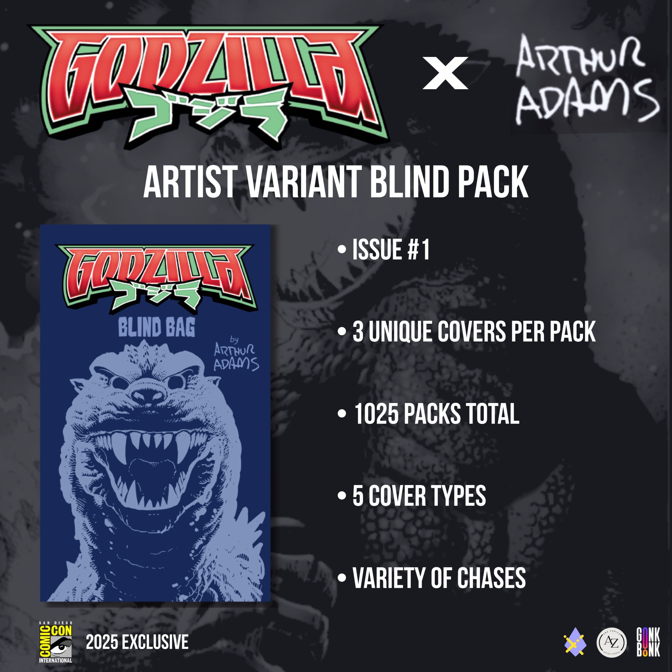 Godzilla x Arthur Adams Blind Bag