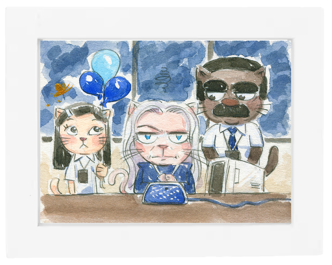 Severance Cats: Cobel, Milchick, & Miss Huang - Original