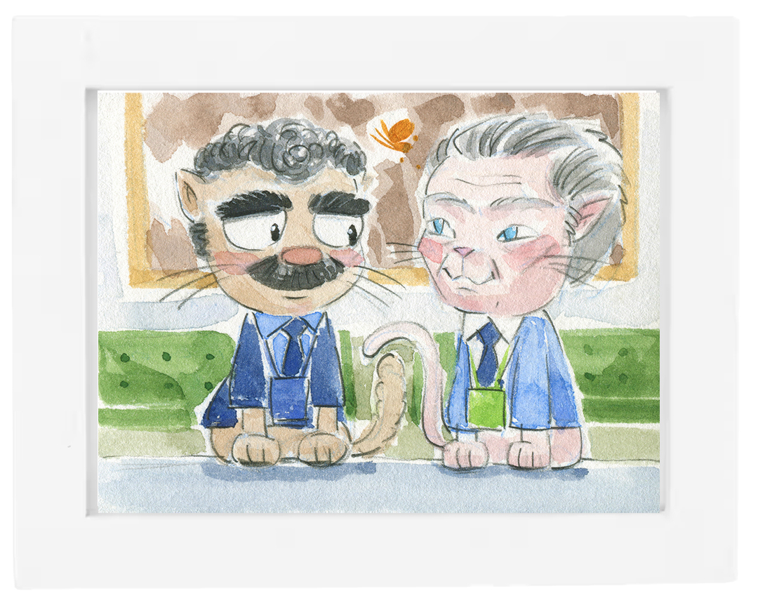 Severance Cats: Burt & Irving - Original