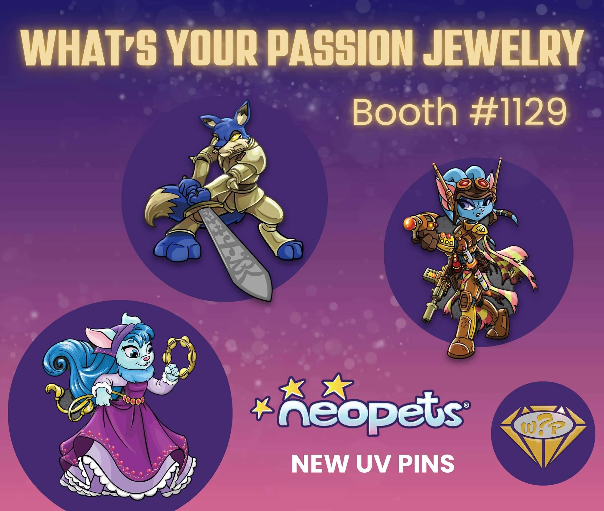 Neopets NPC UV Pins - Jeran