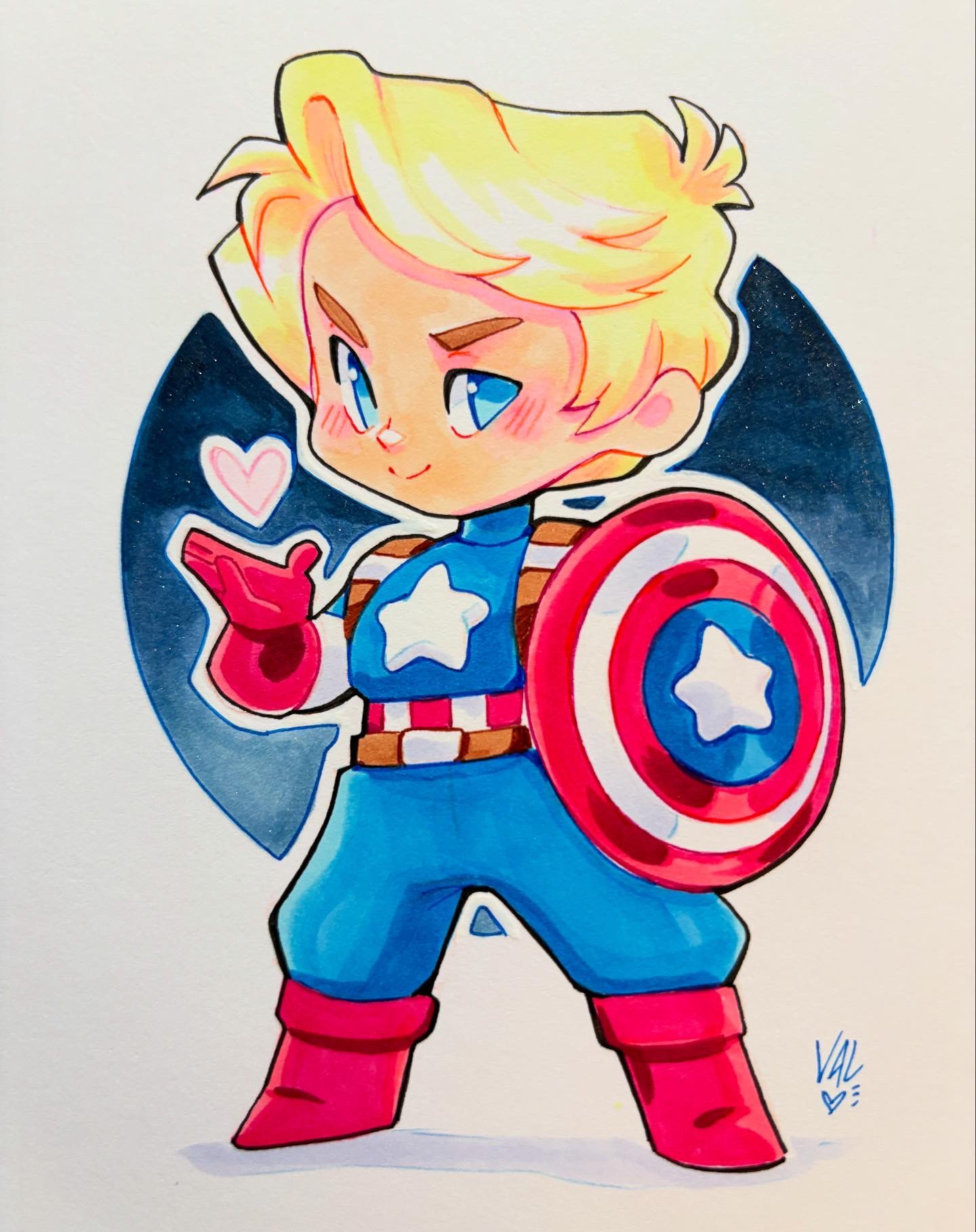 Steve Rogers Mini Artwork