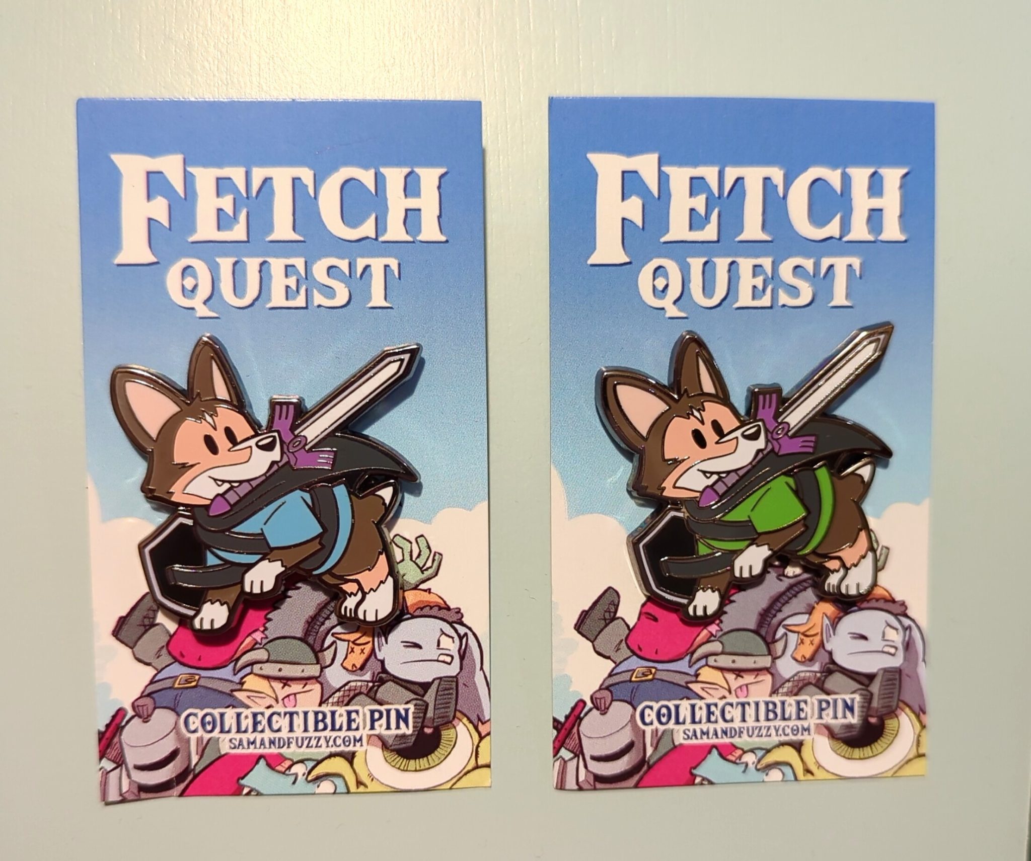 Fetch Quest - Blue or Green Pins