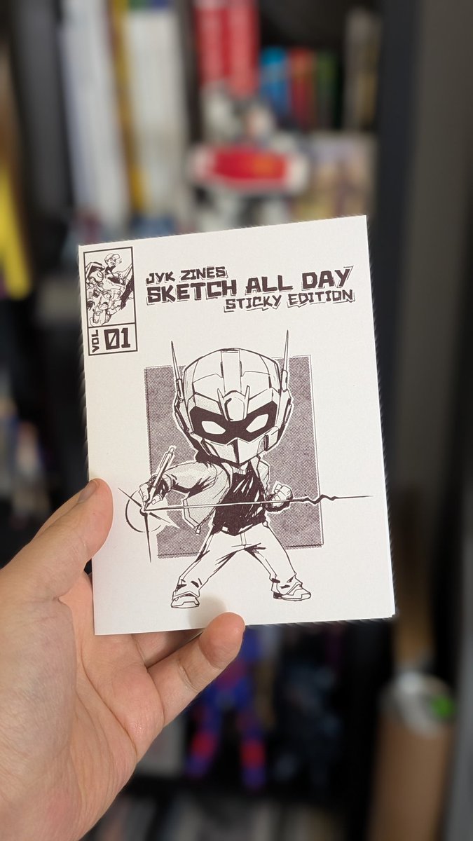 Sketch All Day Zine - Customized Sketch on Back Cover