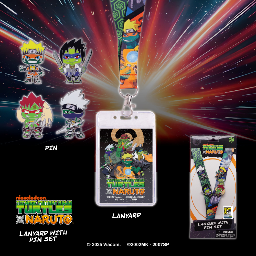 Teenage Mutant Ninja Turtle x Naruto – Lanyard & Pins Set
