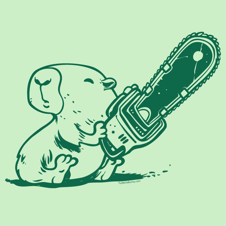 Chainsaw Capybara T-shirt