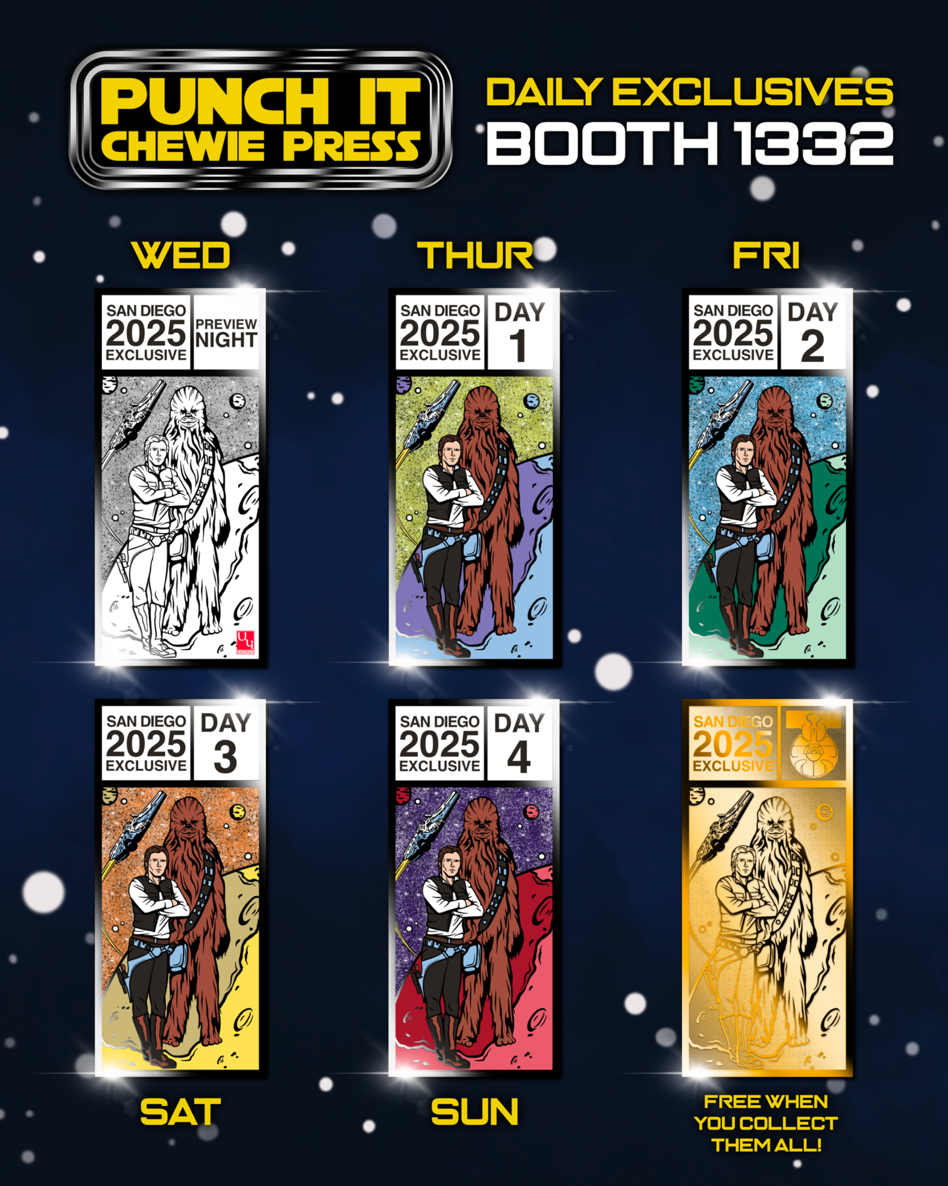 “Scoundrels” Art Box Enamel Pin Set - Daily Exclusives