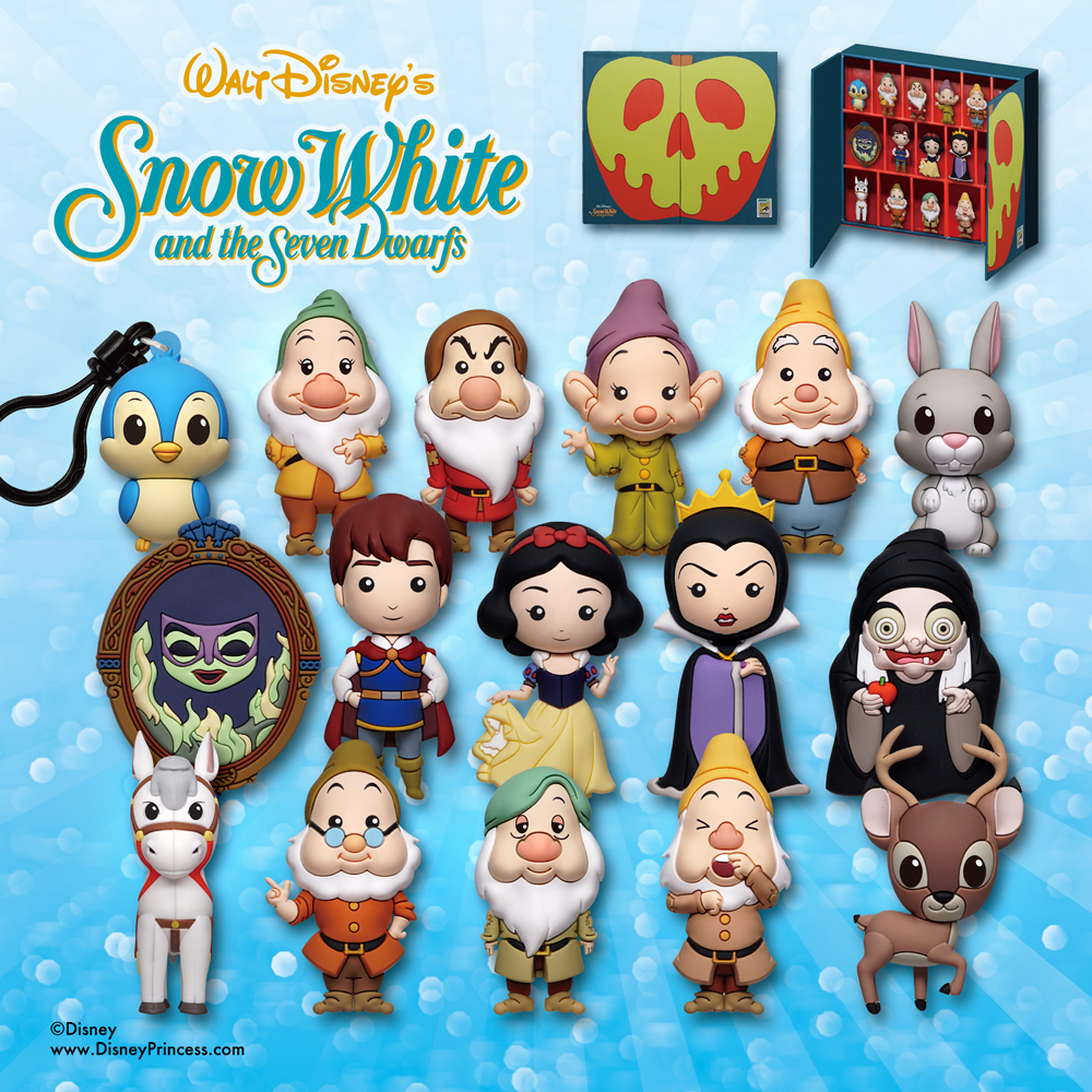 Snow White 3D Foam Bag Clip Box Set