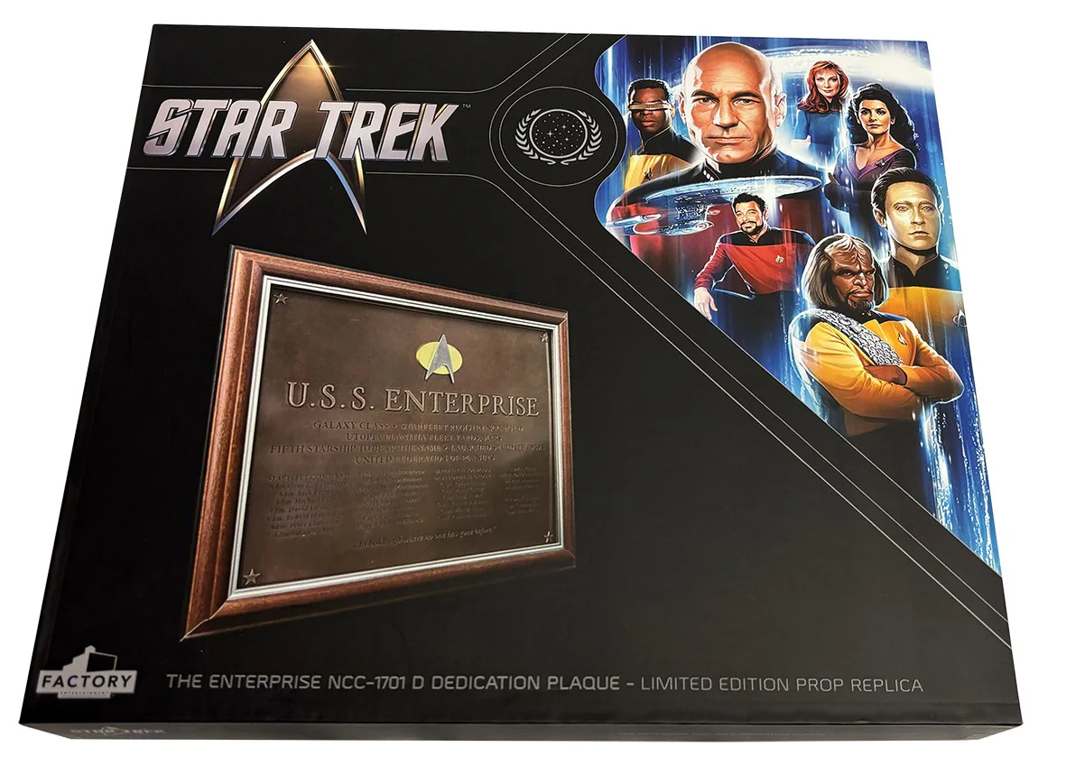 Enterprise NCC-1701-D Dedication Plaque