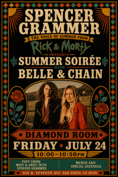 Actress Spencer Grammer’s “Belle & Chain” Hosting Free Concert at San Diego Comic-Con 2026
