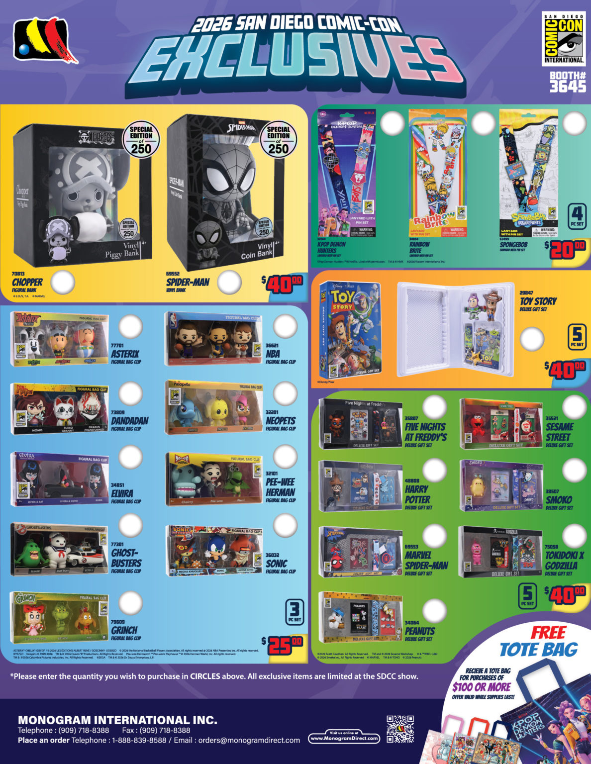 Monogram San Diego Comic-Con 2026 Exclusives [UPDATE July 15] - San ...