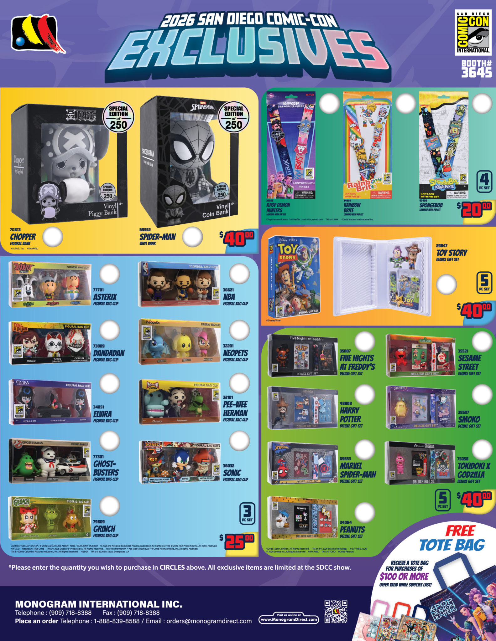 Monogram San Diego Comic-Con 2026 Exclusives [UPDATE July 15] - San ...