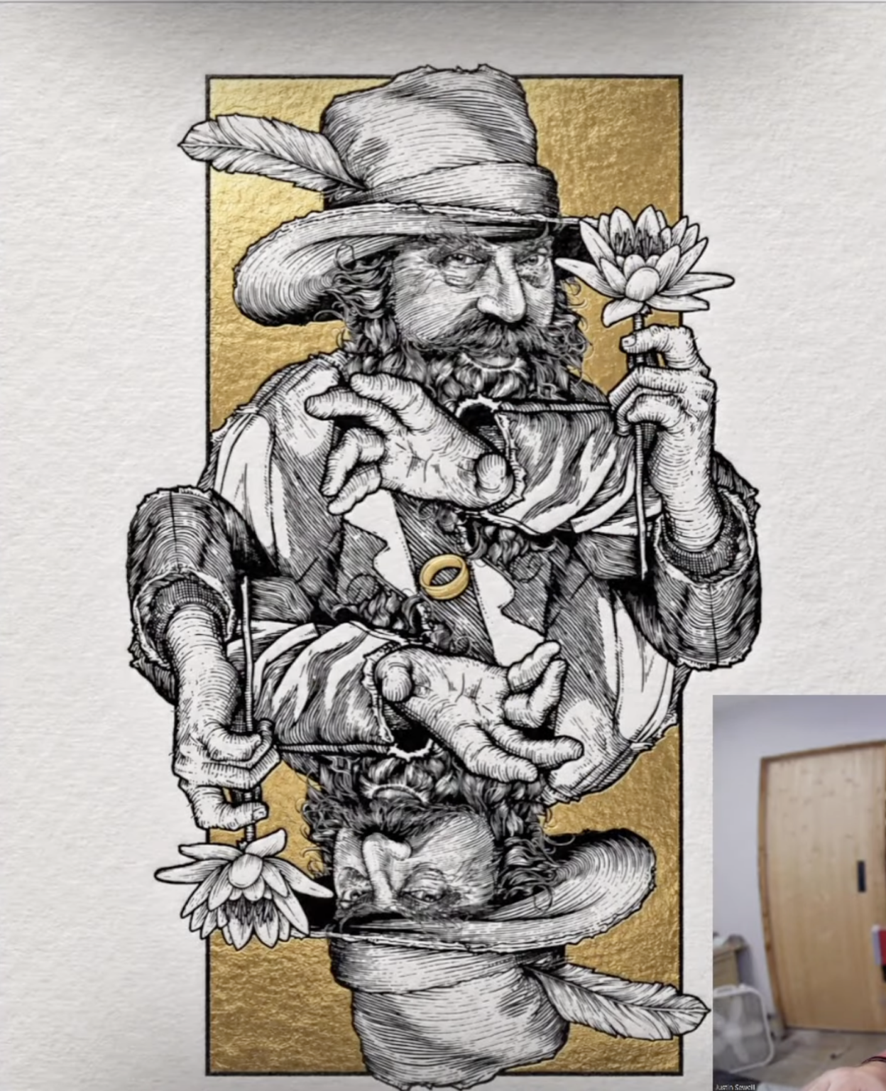 Tom Bombadil Gold Foil Print